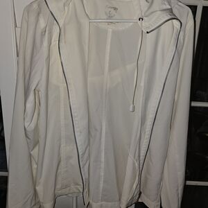White Zip-Up Jacket